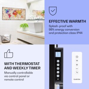 Klarstein Wonderwall Air Art Smart, infračervený ohrievač, 120 x 60 cm, 700 W, farebná mapa