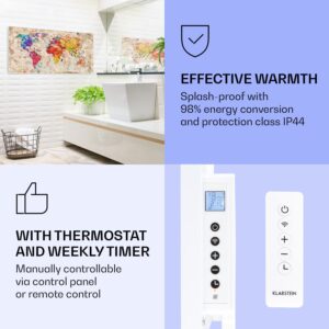 Klarstein Wonderwall Air Art Smart, infračervený ohrievač, 120 x 60 cm, 700 W, farebná mapa