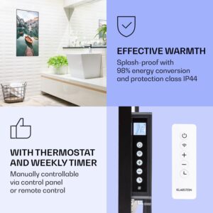 Klarstein Wonderwall Air Art Smart, infračervený ohrievač, 60 x 120 cm, 700 W, more vertikálne