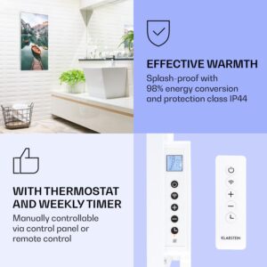 Klarstein Wonderwall Air Art Smart, infračervený ohrievač, 60 x 120 cm, 700 W, more vertikálne