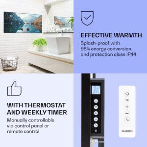 Klarstein Wonderwall Air Art Smart, infračervený ohrievač, 120 x 60 cm, 700 W, more vertikálne
