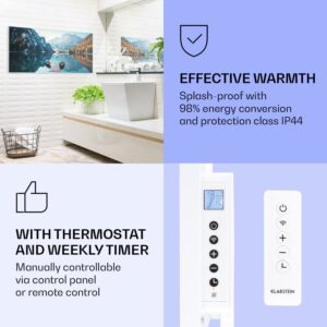 Klarstein Wonderwall Air Art Smart, infračervený ohrievač, 120 x 60 cm, 700 W, more horizontálne