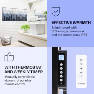 Klarstein Wonderwall Air Art Smart, infračervený ohrievač, 120 x 60 cm, 700 W, modrá čiara