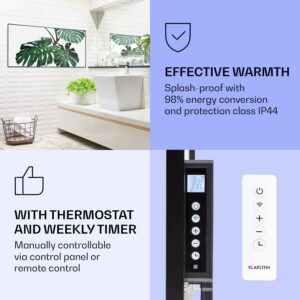 Klarstein Wonderwall Air Art Smart, infračervený ohrievač, 120 x 60 cm, 700 W, zelený list