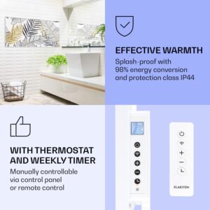 Klarstein Wonderwall Air Art Smart, infračervený ohrievač, 120 x 60 cm, 700 W, list