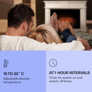 Klarstein Kamini FXL 2G, elektrický krb, krbová vložka, 1800 W, 3D LED ilúzia plameňa