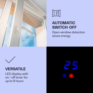 Klarstein Studio Light & Fire 1 Smart, krb, 1000/2000 W, MDF, WiFi Control