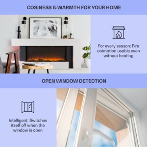 Klarstein Studio Light & Fire 2 Smart, krb, 1000/2000 W, MDF, WiFi Control