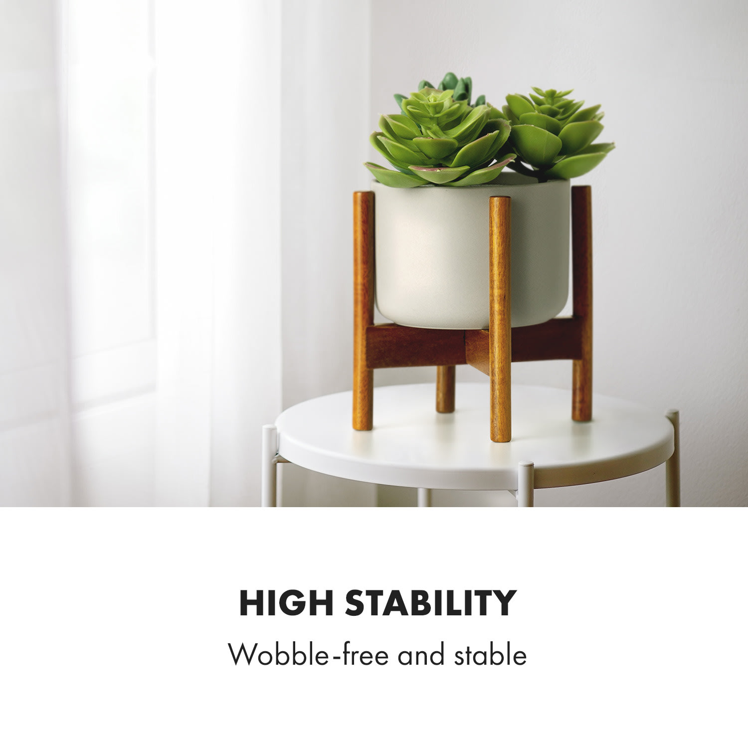 Fox & Fern Thorn, kvetináč, so stojanom, štýl 50. rokov, 2 veľkosti – Obrázok 2