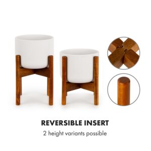 Fox & Fern Thorn, kvetináč, so stojanom, štýl 50. rokov, 2 veľkosti