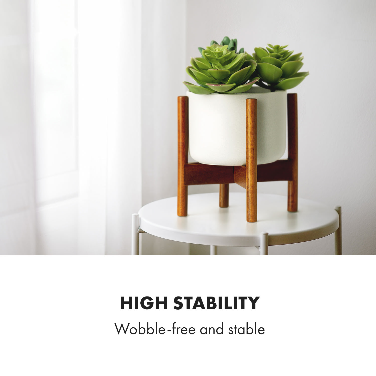 Fox & Fern Thorn, kvetináč, so stojanom, štýl 50. rokov, 2 veľkosti – Obrázok 2