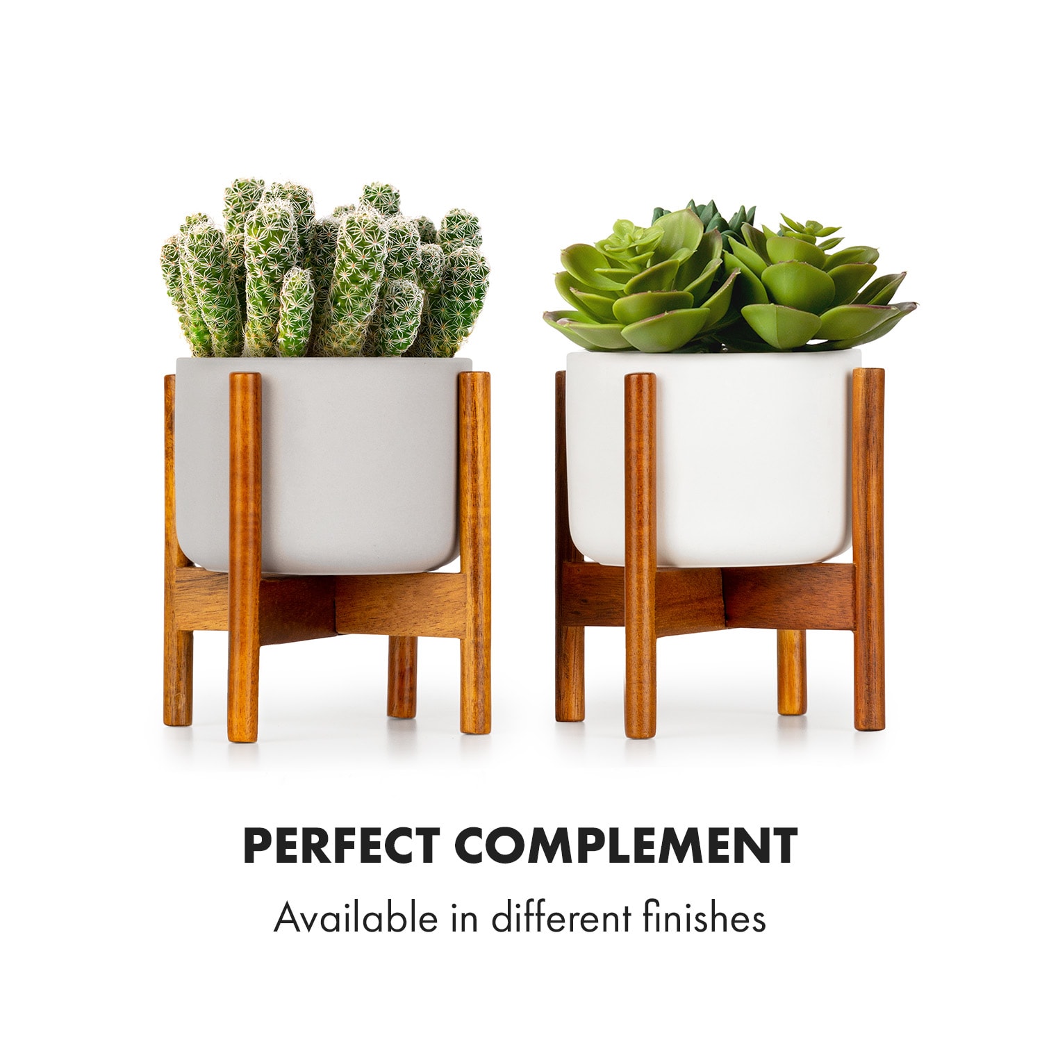 Fox & Fern Thorn, kvetináč, so stojanom, štýl 50. rokov, 2 veľkosti – Obrázok 3