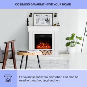 Klarstein Las Pilas, elektrický krbový ohrievač s ventilátorom, 900/1800 W, týždenný časovač, diaľkové ovládanie