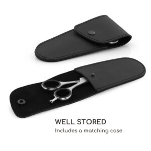 Blumfeldt Alpha Premium, efilačné nožnice, extra ostré, jednostranné mikro ozubenie, vrátane puzdra nožnice