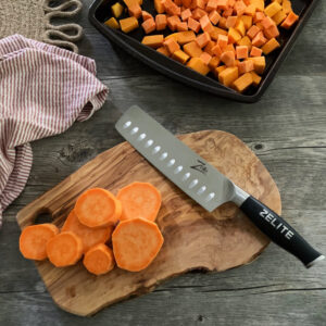 Zelite Infinity by Klarstein Comfort Pro, 7" nôž nakiri, 56 HRC, nehrdzavejúca oceľ