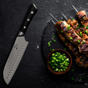 Zelite Infinity by Klarstein Razor-Edge, 7" nôž santoku, 59 HRC, nehrdzavejúce oceľ