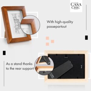 Casa Chic Kenton, rám na obrázky, obdĺžnikový, 14 x 9 cm, pasparta, sklo