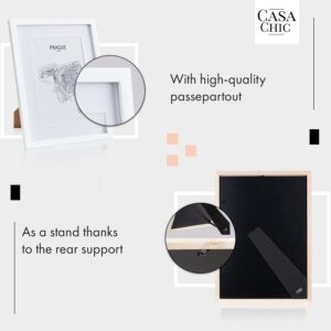 Casa Chic Everton, rám na obrázky, obdĺžnikový, fotky 40 x 30 cm, pasparta, sklo