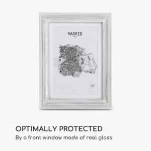 Casa Chic Lancaster, rám na obrázky, obdĺžnikový, fotky 17 x 12 cm, pasparta, drevo