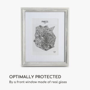 Casa Chic Lancaster, rám na obrázky, obdĺžnikový, fotky 24,8 x 19,3 cm, pasparta, drevo