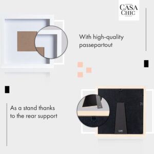 Casa Chic Camden, rám na obrázky, 23 x 23 cm a 10 x 10 cm, pasparta, pravé drevo
