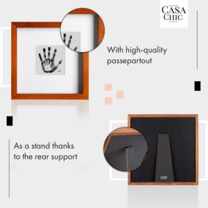 Casa Chic Camden, rám na obrázky, 23 x 23 cm a 10 x 10 cm, pasparta, pravé drevo