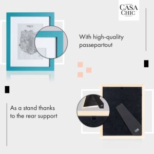 Casa Chic Clapton, rám na obrázky, obdĺžnikový, fotky 24,8 x 19,3 cm, pasparta, sklo