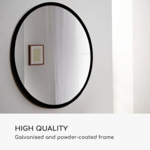 Casa Chic Fournier Nástenné zrkadlo s kovovým rámom okrúhle Ø 80 cm