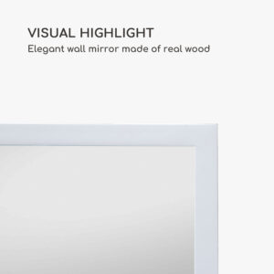 Casa Chic Arsenal, nástenné zrkadlo, pravé drevo, obdĺžnikové 90 x 60 cm