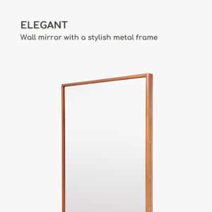 Casa Chic Croxley Nástenné zrkadlo v kovovom ráme obdĺžnikové 90 x 60 cm