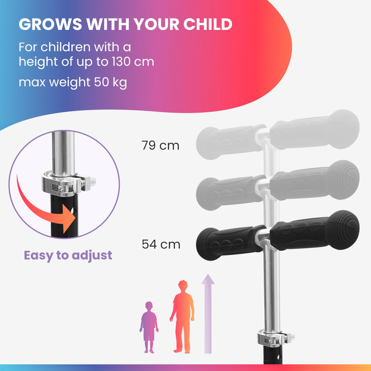 Fun pro ONE detská kolobežka 3-6 rokov LED kolieska skladacia do 50 kg nastaviteľná výška