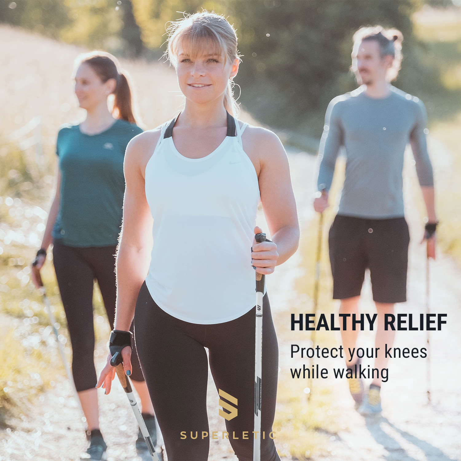 KLARFIT Bilbao TX Essential, palice na nordic walking, 10% uhlík, 100-130 cm, korkové rukoväte – Obrázok 2