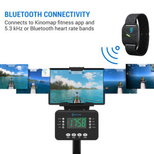 Capital Sports Helios, magnetický veslovací trenažér, LED displej, 8 úrovní, hliník