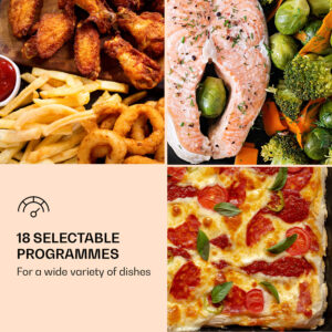 Klarstein Vigor Air, teplovzdušná fritéza, 1800 W, 30 l, 18 programov, horný a dolný ohrev