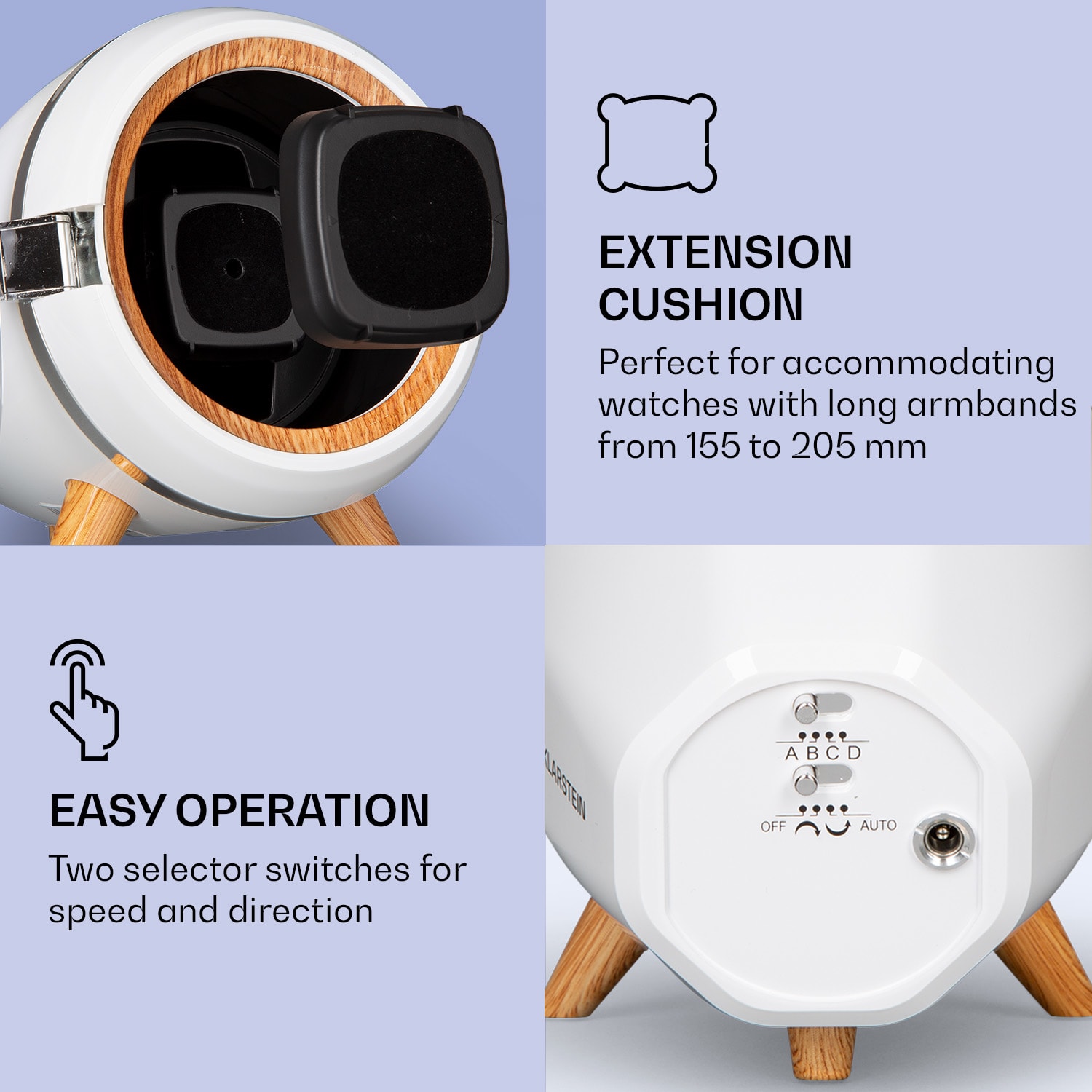 Klarstein Sindelfingen, naťahovač na hodinky, chod vľavo-vpravo, 1 hodinky