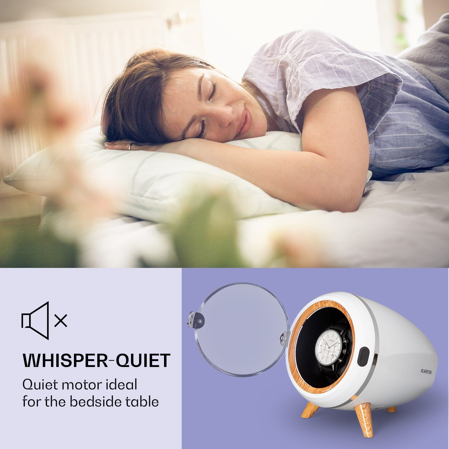 Klarstein Sindelfingen, naťahovač na hodinky, chod vľavo-vpravo, 1 hodinky – Obrázok 2