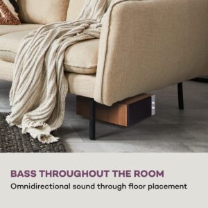 Auna Line 501 Slim, subwoofer, bass reflex, aktívny, 80 W RMS, 50 - 100 Hz, 4 Ohm