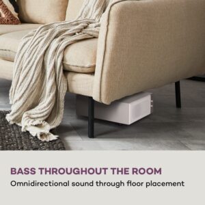 Auna Line 501 Slim, subwoofer, bass reflex, aktívny, 80 W RMS, 50 - 100 Hz, 4 Ohm