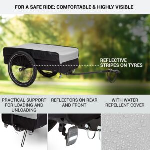 KLARFIT Companion, nákladný príves, L, 40 kg/50 litrov, príves na bicykel, ručný vozík, 16