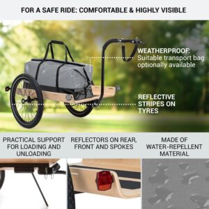 KLARFIT Companion Travel L, nákladný príves, 40 kg, príves na bicykel, ručný vozík, 16