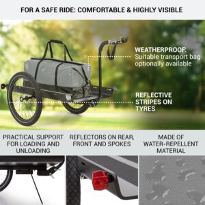 KLARFIT Companion Travel L, nákladný príves, 40 kg, príves na bicykel, ručný vozík, 16