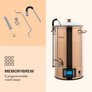 Klarstein Mundschenk, rmutovací kotol, 30 l, 2500 W, systém na varenie piva, 9 programov