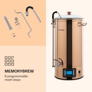 Klarstein Mundschenk XXL, sladový kotol, 50 l, 2500 W, zariadenie na varenie piva - sada, nehrdzavejúca oceľ