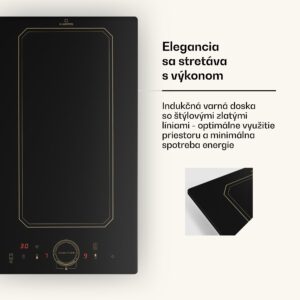 Klarstein Victoria Domino, vstavaná indukčná varná doska, 3500 W, Flexzone, časovač