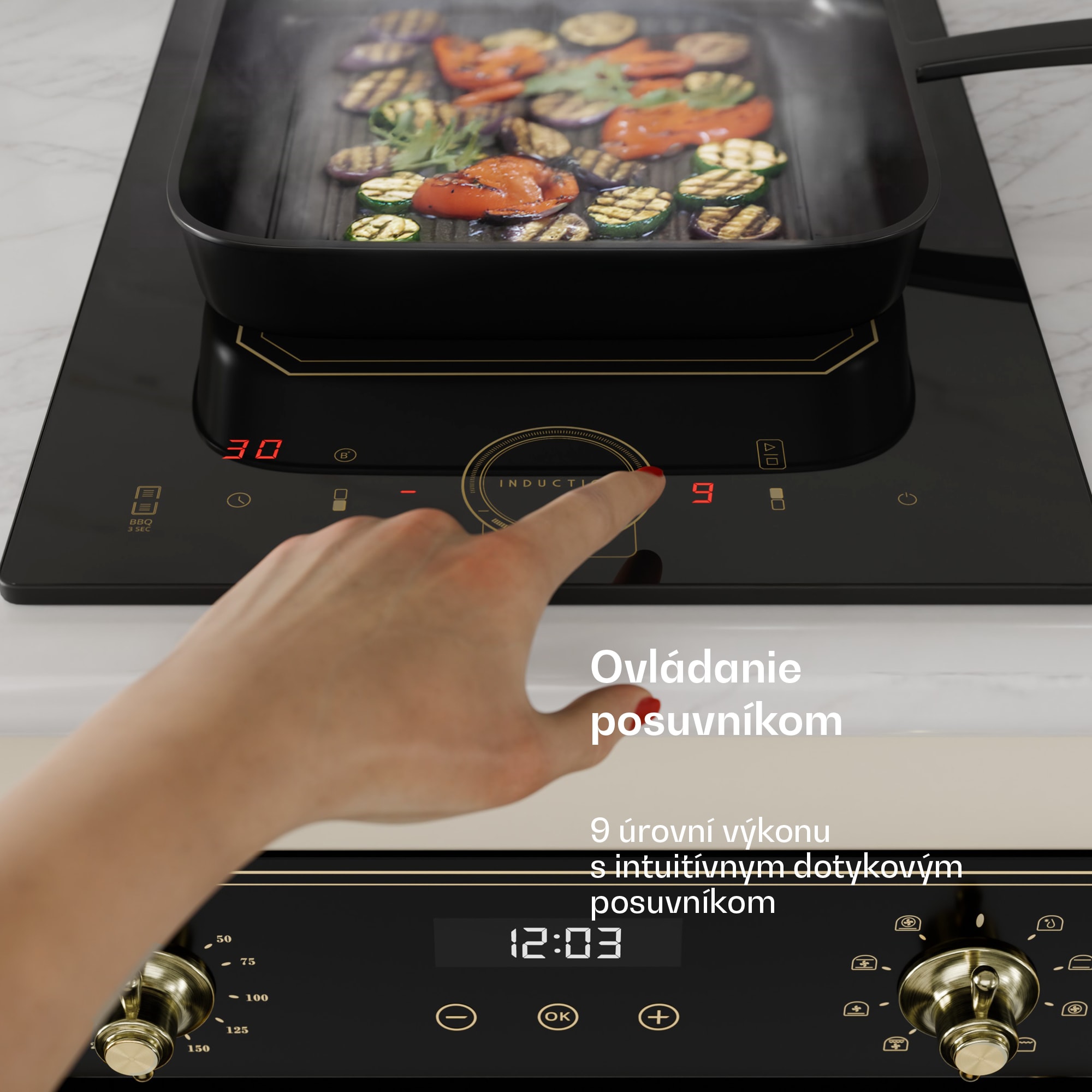 Klarstein Victoria Domino, vstavaná indukčná varná doska, 3500 W, Flexzone, časovač – Obrázok 2