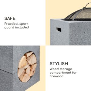 Blumfeldt Monolith, ohnisko s grilom, MgO a oceľový plášť, lapač iskier