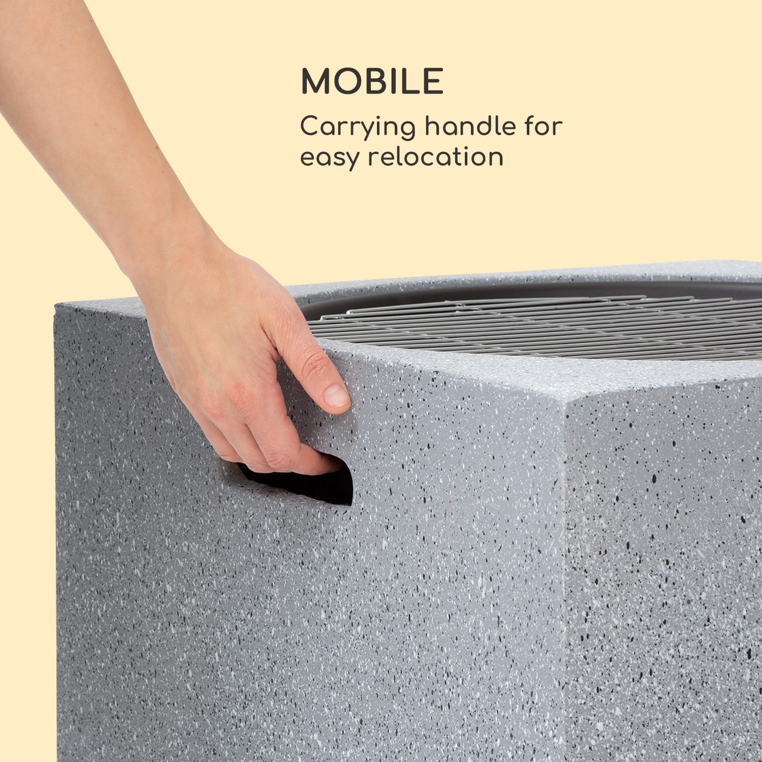 Blumfeldt Monolith, ohnisko s grilom, MgO a oceľový plášť, lapač iskier – Obrázok 2