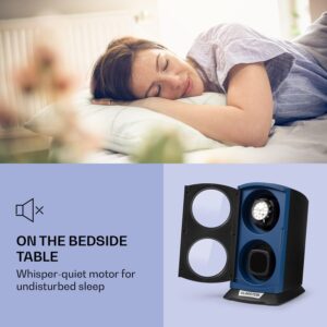 Klarstein St. Gallen Premium, naťahovač na hodinky, 2 hodiniek, 4 rýchlosti, čierny