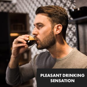 Klarstein Glaswerk Vienna, dvojstenné termopoháre, 80 ml, ručná výroba, borosilikátové sklo