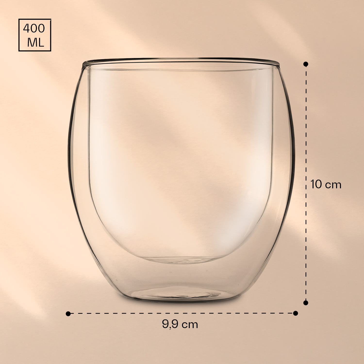 Feelino DUOS Jumbo, dvojstenný pohár, 310 ml – Obrázok 3